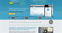 Desktop Screenshot of helloreferrals.com