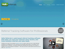 Tablet Screenshot of helloreferrals.com